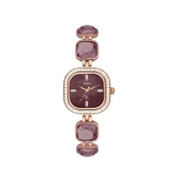 Timex Fria Women Burgundy Square Analog Watch - TWEL17102-picture-39