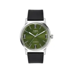 TIMEX MARLIN Green Round Dial Mechanical Automatic Mens Watch - TWEG26700-picture-30