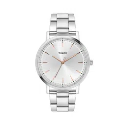 Timex Men Textured Dial & Stainless Steel Bracelet Style Straps Analogue Watch TWTG80SMU16-picture-15