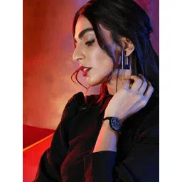 Timex Women Black Brass Floral Printed Dial & Black Analogue Watch TWEL128SMU03-picture-40