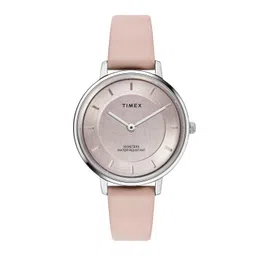 Timex Women Brass Dial & Leather Straps Analogue Watch TWEL15821-picture-23