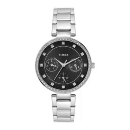 Timex Women Brass Embellished Dial Analogue Multi Function Watch TWEL18728-image-7