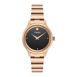 Timex Women Brass Embellished Dial & Stainless Steel Straps Analogue Watch TWTL13703-picture-40