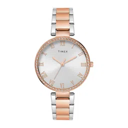 Timex Women Brass Round Dial & Stainless Steel Straps Analogue Watch TWEL18717-picture-19