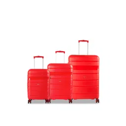 Timus Hard Luggage Set Of 3 Textured Hard-Sided Trolley Bags-picture-37