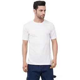 Men's Cotton Crew Neck T-Shirt | Regular Fit Plain Solid Half Sleeve | Comfortable Casual T-Shirt for Men Cotton Tee-image-29