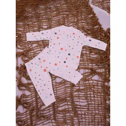 Tinihuggs Kids Geometric Printed Round Neck Pure Cotton T-shirt & Trousers Clothing Set-picture-31