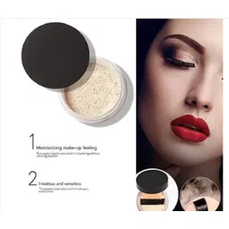 tinni minni LOOSE POWDER FOR MAKEUP SETTING & OIL FREE MAKEUP BASE LOOK Compact image 3