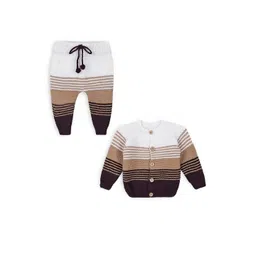 Tintin Kids Multi Color Round Neck Pure Wool Long Sleeves T-shirt with Pyjamas-picture-28