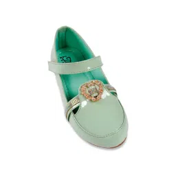 Tiny Bugs Kids Green Mary Jane Shoes-picture-23