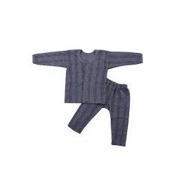 Tiny Bugs Kids Grey Cotton Thermal Set-picture-35