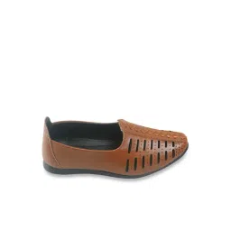 Tiny Bugs Kids Tan Ethnic Shoes-picture-10