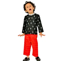 Tiny Bunnies Boys Abstract Printed Pure Cotton Shirt With Trousers-picture-10