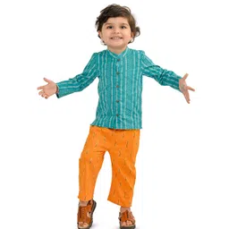 Tiny Bunnies Boys Printed Shirt with Trousers-picture-53