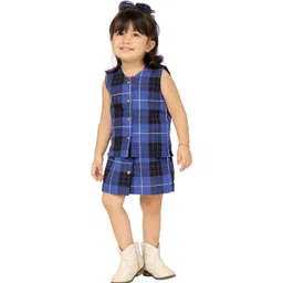 Tiny Bunnies Girls Checked Top with Skirt-picture-38