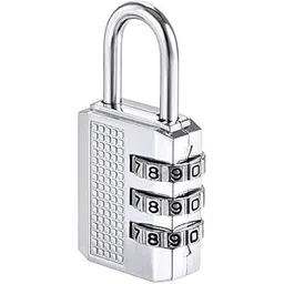 Tiny Deal Metal Luggage Lock, 3 Dialer Number Lock Luggage, Suitcase, Bag, Travel Rechangable Combination Pad Lock-picture-53