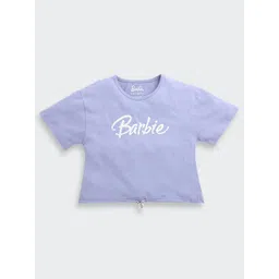 Tiny Girl Barbie Printed Cotton Crop Top-picture-56