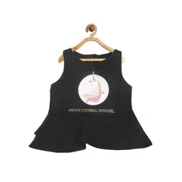 Tiny Girl Black Peplum Top-image-23