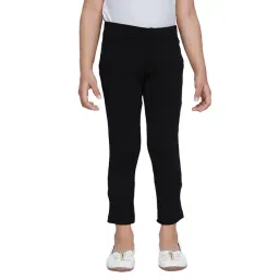 Tiny Girl Black Solid Leggings-picture-25