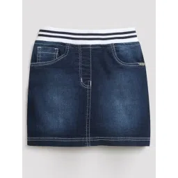 Tiny Girl Blue Cotton Regular Fit Skirt-picture-26