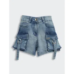 Tiny Girl Girls Barbie Denim Outdoor Denim Regular Fit Shorts-picture-52