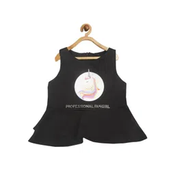 Tiny Girl Girls Black & White Peplum Top-image-33