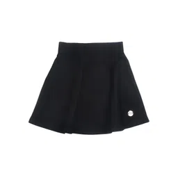 Tiny Girl Girls Black Solid Flared Mini Skirt-image-8