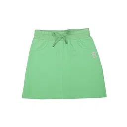 Tiny Girl Girls Green Solid Midi A-Line Skirts-picture-16