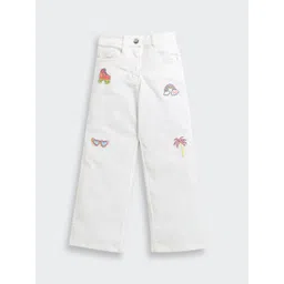 Tiny Girl Girls Wide Leg Mid-Rise Embellished Stretchable Jeans-picture-22