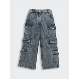 Tiny Girl Girls Wide Leg Mid-Rise Light Fade Jeans-picture-27