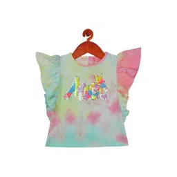 Tiny Girl Green Print Top-picture-15