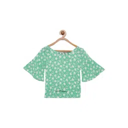 Tiny Girl Kids Green Printed Top-picture-25