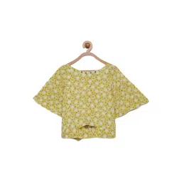 Tiny Girl Kids Mustard Printed Top-picture-27