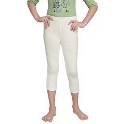 Tiny Girl Knitted Stone Embellished Leggings - Cream-image-42