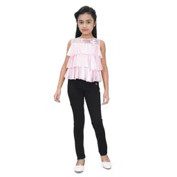 Tiny Girl Pink & magnolia Tiered Top-picture-13