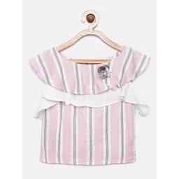 Tiny Girl Pink & White Striped Top-picture-36