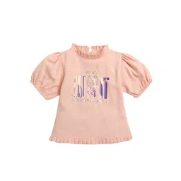 Tiny Girl Print Puff Sleeve Top-picture-28