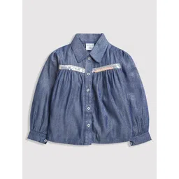 Tiny Girl Print Shirt Style Top-picture-39