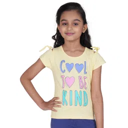 Tiny Girl Yellow Printed Pure Cotton Top-picture-11