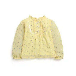 Tiny Girl Yellow Printed Top-picture-43