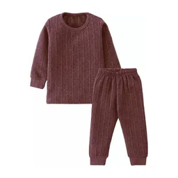 TINY HANDS Kids Bottom And Top Winter Warm Thermal Set-picture-21