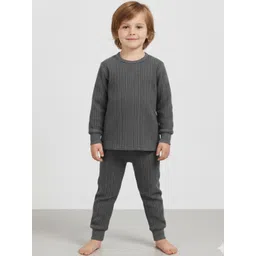 TINY HANDS Kids Cotton Round Neck Thermal Set-picture-11