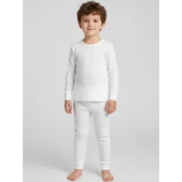 TINY HANDS Kids Cotton Round Neck Thermal Set image 2