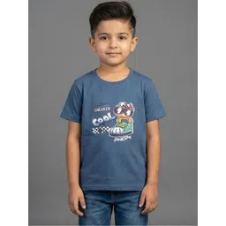 Tiny Hugs Boys Elastane Tshirts-image-21