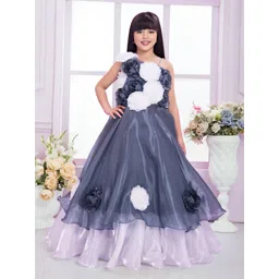 Tiny Kingdom Girls Applique Satin Maxi Dress-picture-27