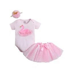 TINY MINY ME Girls Embellished Top with Skirt-picture-27