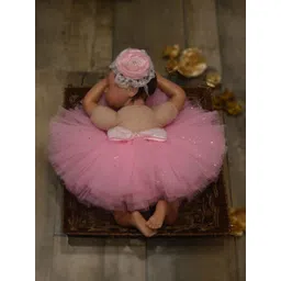 TINY MINY ME Girls Pink Embellished Flared Skirt-picture-29