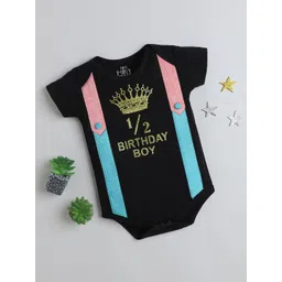 TINY MINY ME Infant Boys Printed Short Sleeves Bodysuit-picture-37