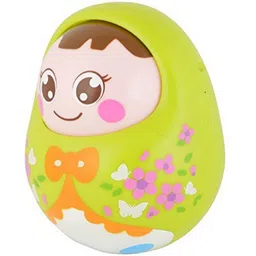 tiny mynee Cartoon Tumbler Doll Roly-poly for babies with Sound&Nodding head-Green Rattle-picture-23
