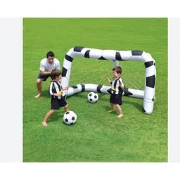 Inflatable (IND*88) Soccer Net : Sports, Fitness (Multicolor) With Free Pump Inflatable Hoppers & Bouncer-image-37